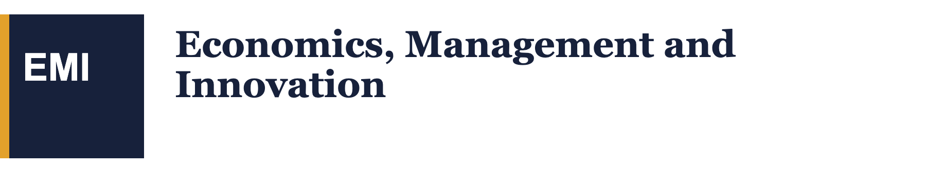 Economics, Management and Innovation logo
